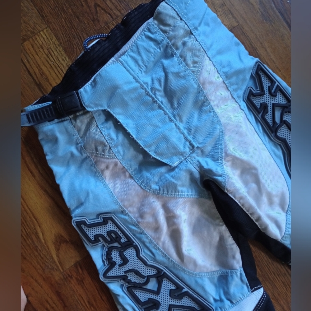 Kids Blue Racing Pants - Picture 2 of 7